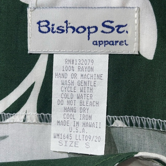 Women's Hawaiian Bishop St. apparel dress green and white size small - Picture 6 of 6